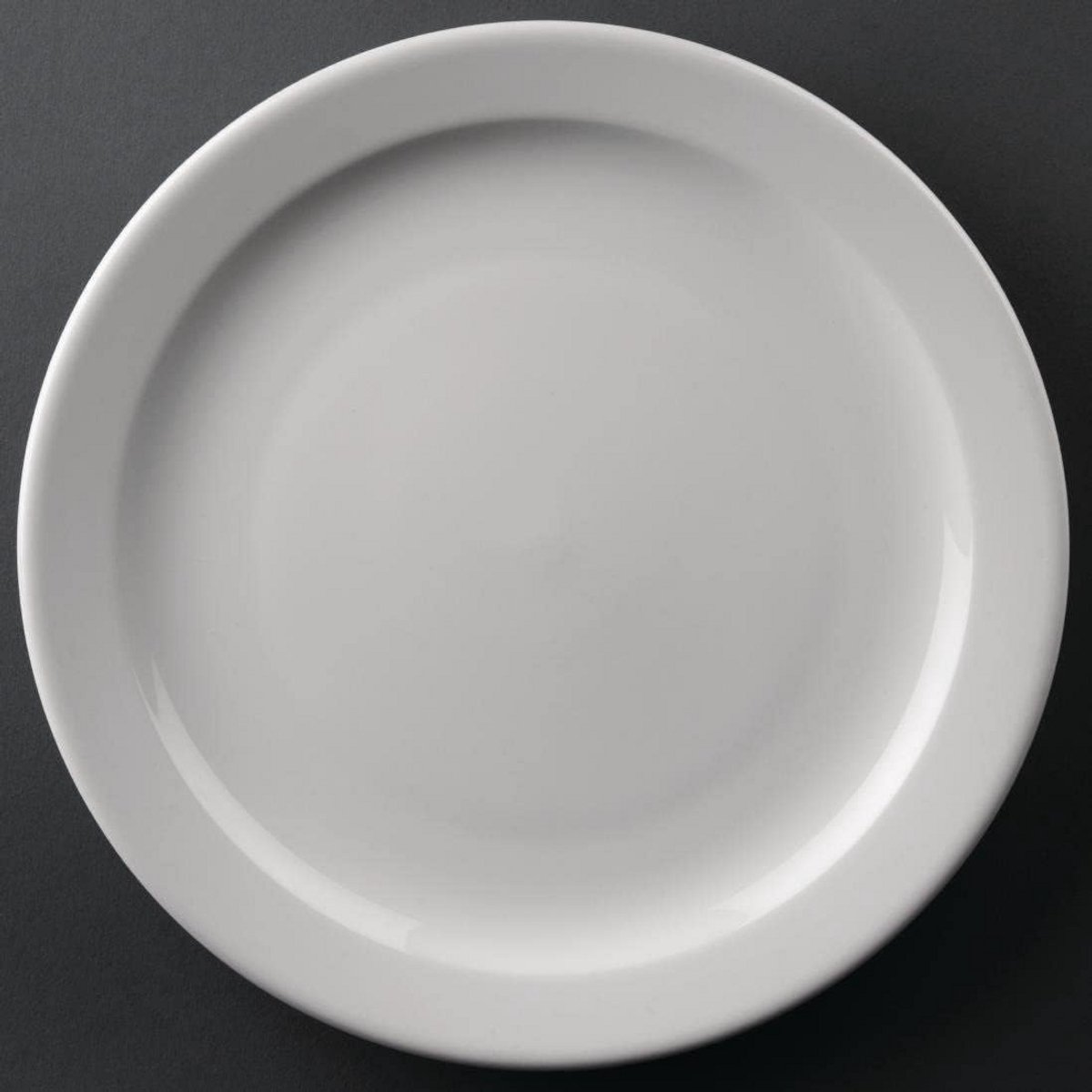 Serviesbord Professional Wit met Smalle Rand - 25,4 cm - Set van 12