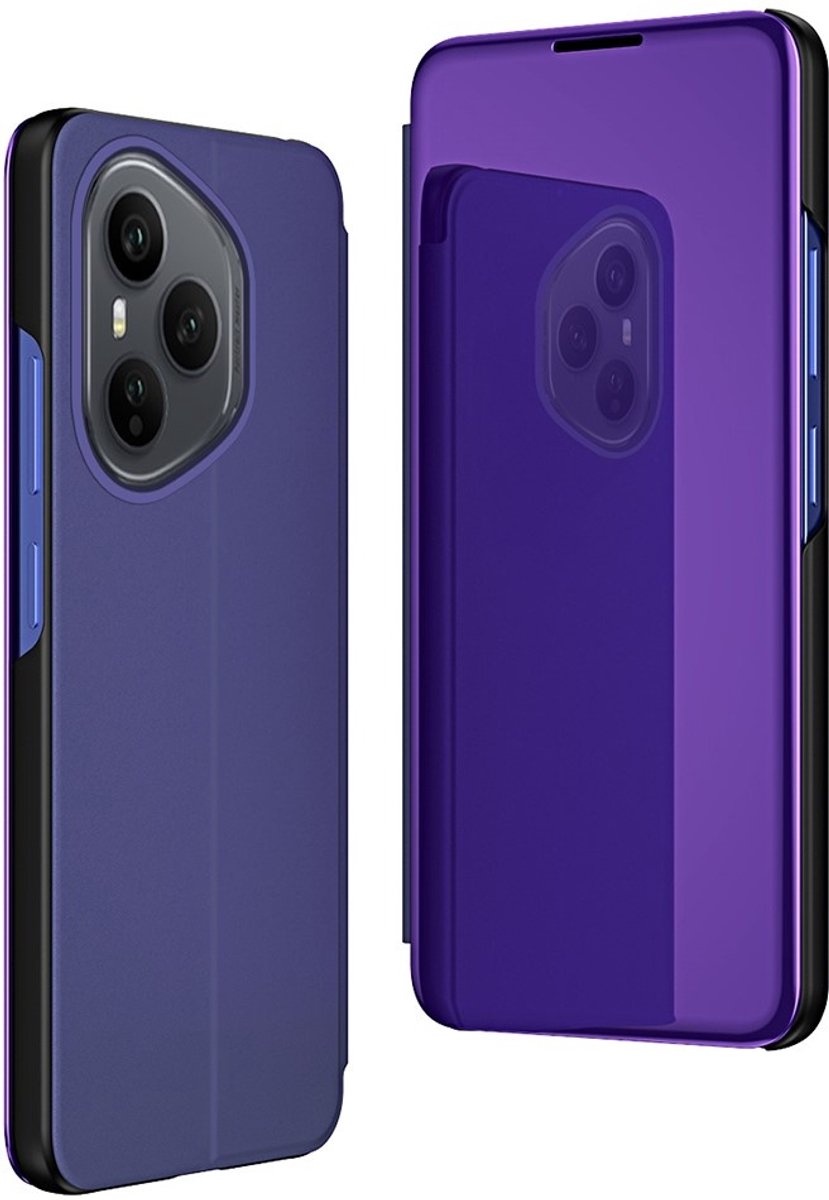 Hoesje geschikt voor HONOR 400 Pro - Phonesta Smart View Mirror Book Case - Indigo