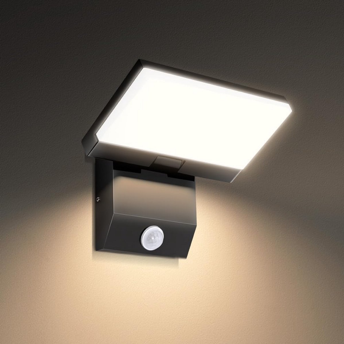 Moderne, Verstelbare LED Wandlamp Buiten en Binnen - Waterdicht IP65 - Warm Wit Licht (3000K)