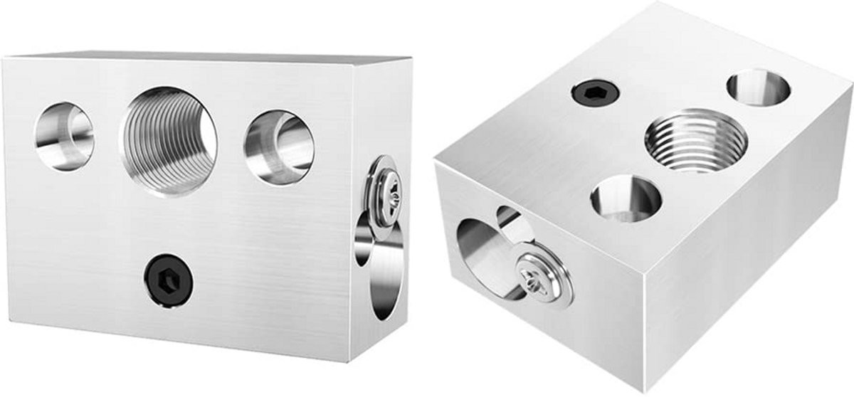 Aluminium Verwarmingsblok met Siliconen Sok voor 3D Printer Hotend Compatibel met Ender 3 S1 Serie
