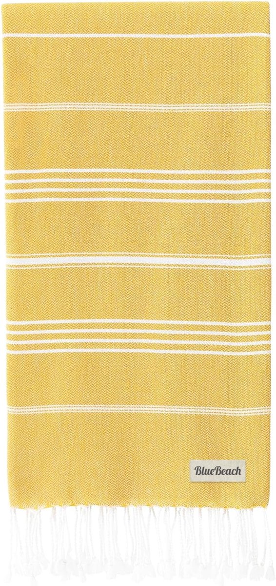 Grote Turkse Hamam Handdoek 100x180 cm - Sneldrogend en Zandvrij Strandlaken voor Yoga, Sa