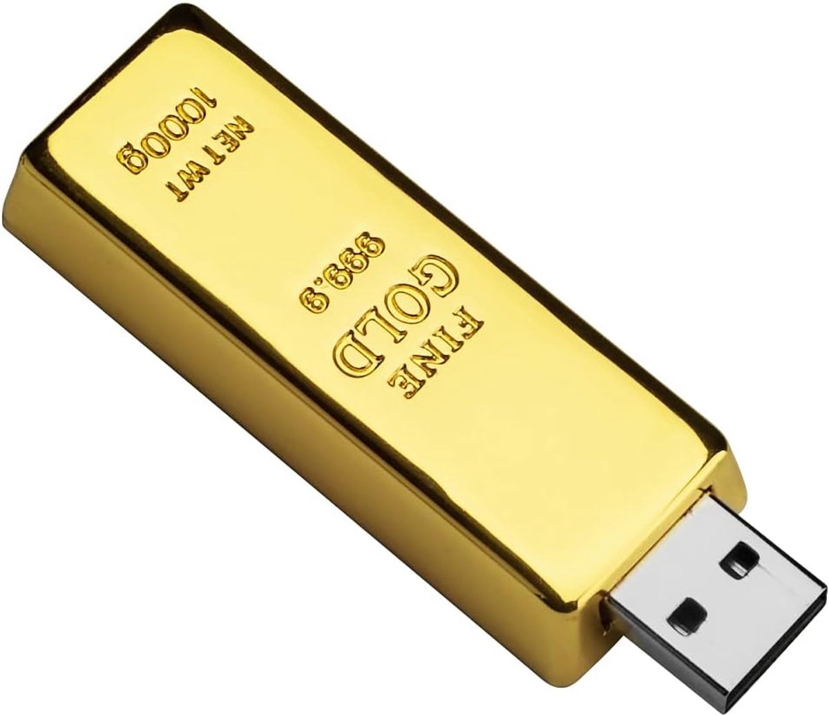 32GB USB-stick Goudstaaf Vorm - Snelle en Duurzame Geheugenstick