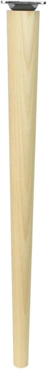 Ronde Houten Tafelpoten 68 cm Massief Beuken - Conisch en Onbehandeld voor Eettafel of Meubelprojecten