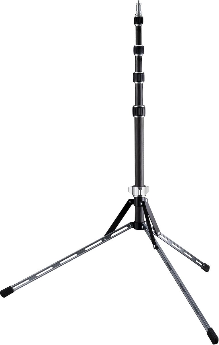 Carbon Statief - Lichtgewicht Statief - Foto Verlichting - Compact Opvouwbaar - 210cm Hoog