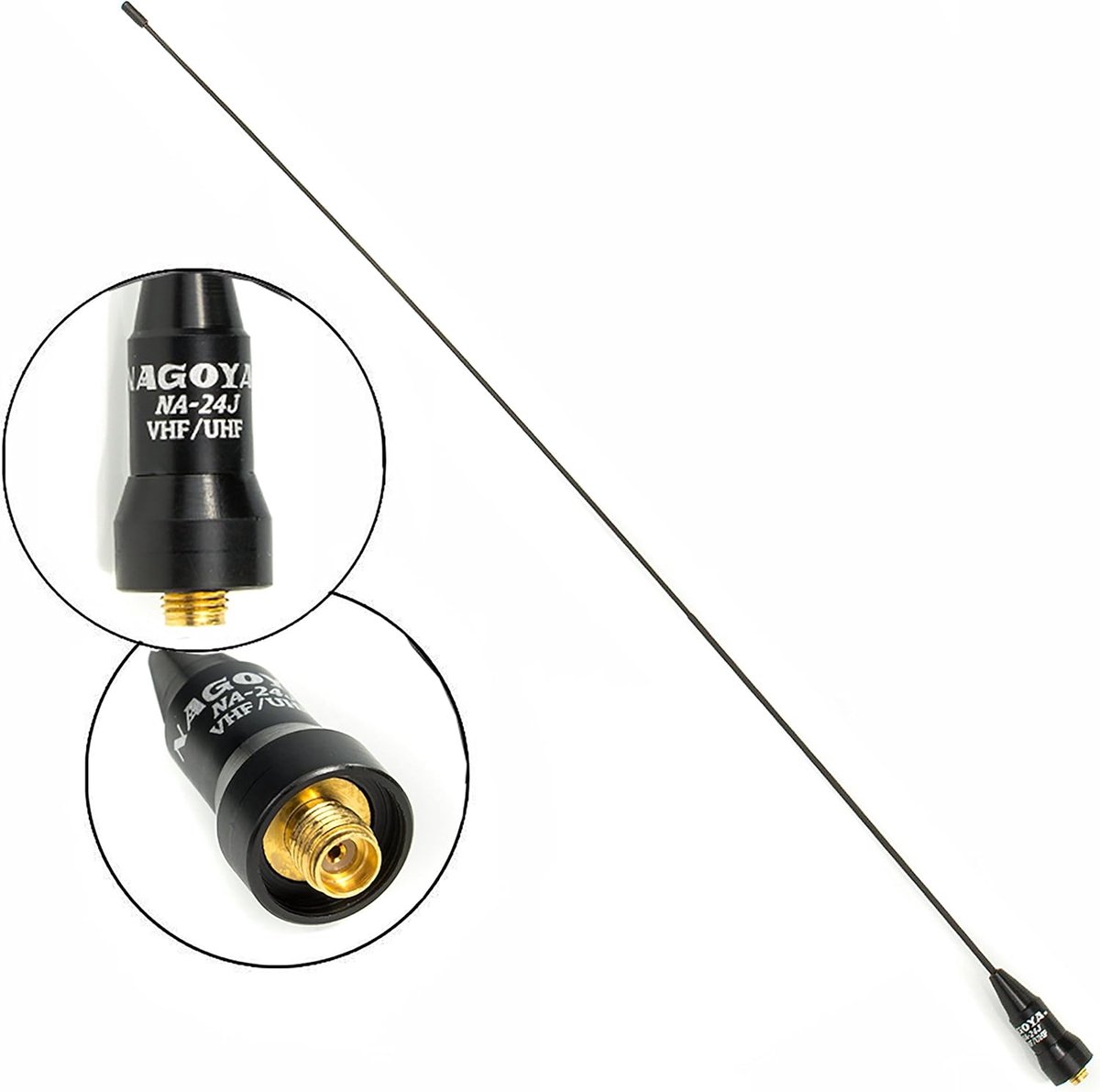 Dual Band VHF/UHF Antenne 16 inch Ultra Whip SMA Vrouwelijk voor Handscanners