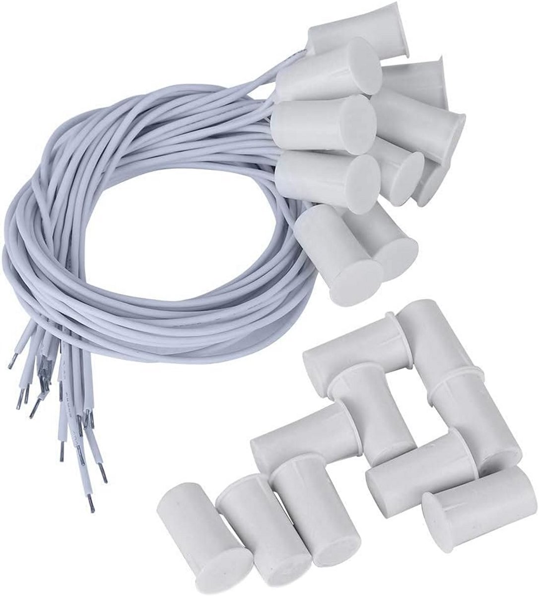 Deur Raam Sensor - Magneetschakelaar Set - Huis Alarmsysteem - 15mm Werkafstand - 10 Stuks