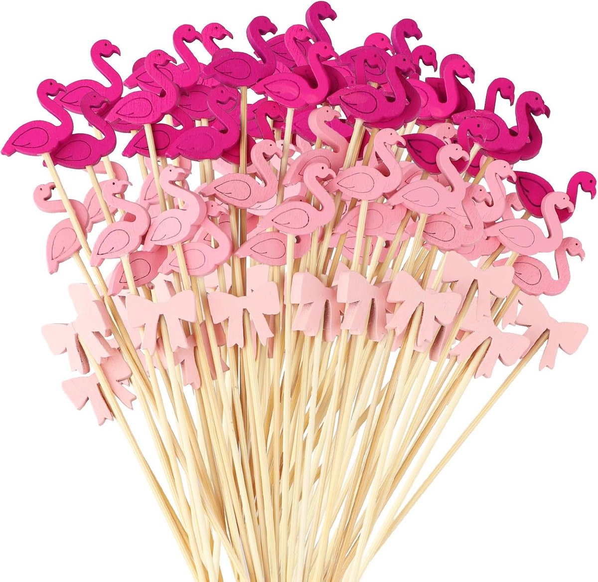 200 Stuks Bamboe Cocktailprikkers en Tandenstokers voor Feestjes