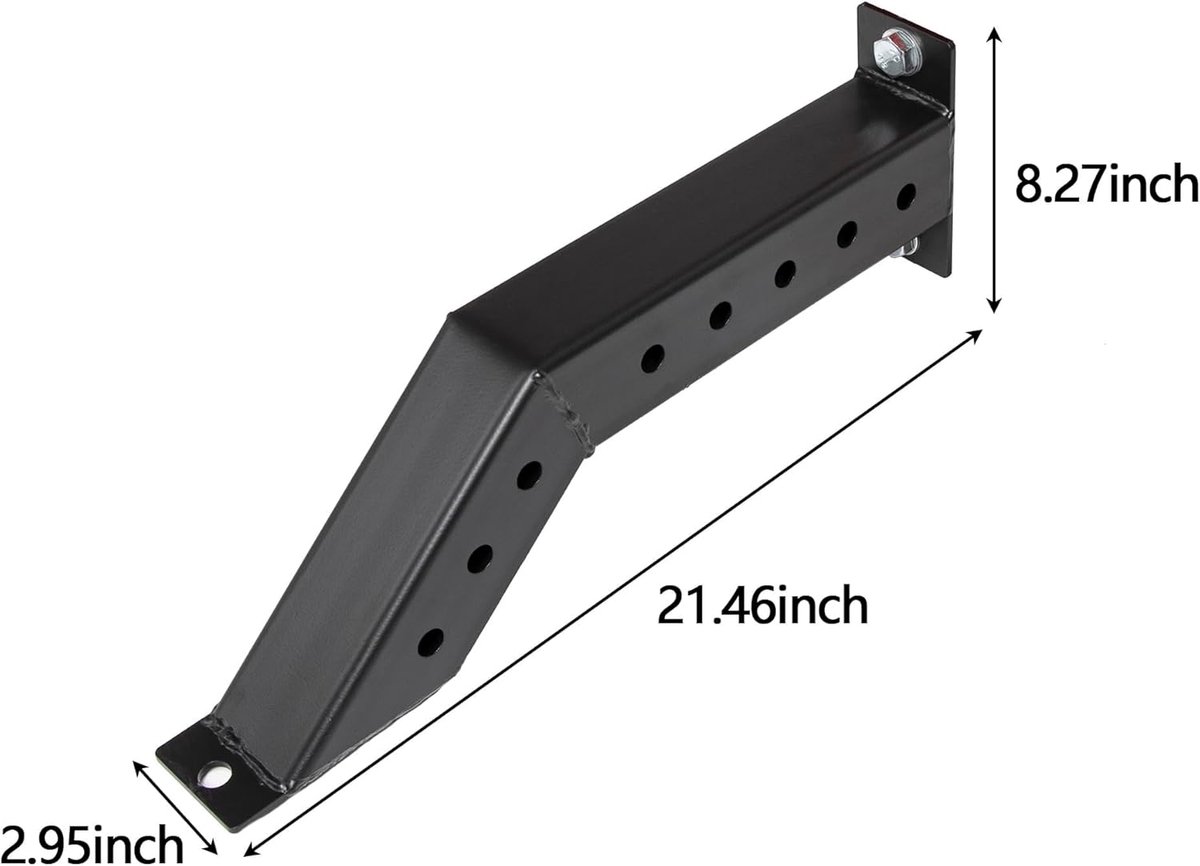 Stabilisator voor 3x3 Inch Power Rack en Squat Cage - Zwart