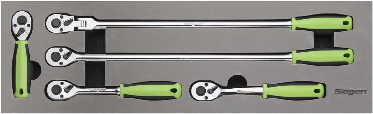 Ratelsleutelset 3/8" Vierkante Aandrijving - 5 Delig - Chroom Vanadium