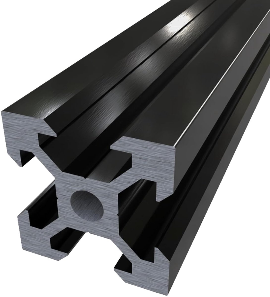 Aluminium Profiel - V-Groef Profiel - 3D Printer Bouw - Modulair Ontwerp - 20x20mm - Zwart
