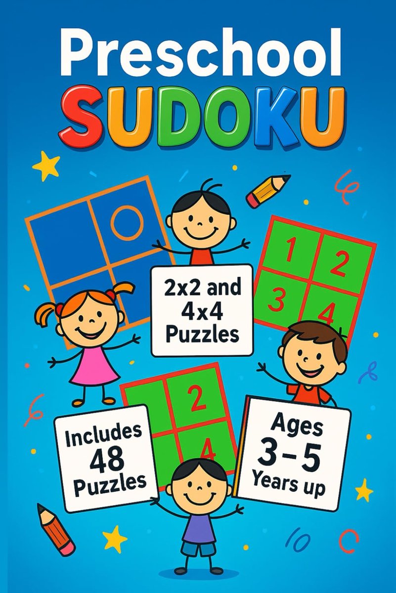 Peuter Sudoku - Logische Puzzels - Leren Denken - 48 Puzzels - 80 Pagina's