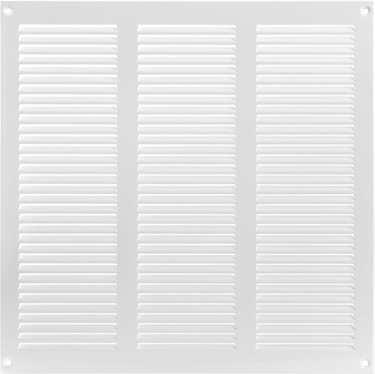 Ventilatie rooster - Lucht rooster Afdekking - Ventilatie verbeteren - Met insecten scherm - 30x30 cm - Wit