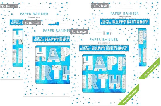 Large Happy Birthday Banner Extra Long 24 x 4 cm Outdoor Party Decoration for Children Teens and Women (Bunte Veranda Zeichen Large Happy Birthday Banner Extra Long 24 x 4 cm Outdoor Party Decoration for Children Teens and Women (Bunte Veranda Zeichen