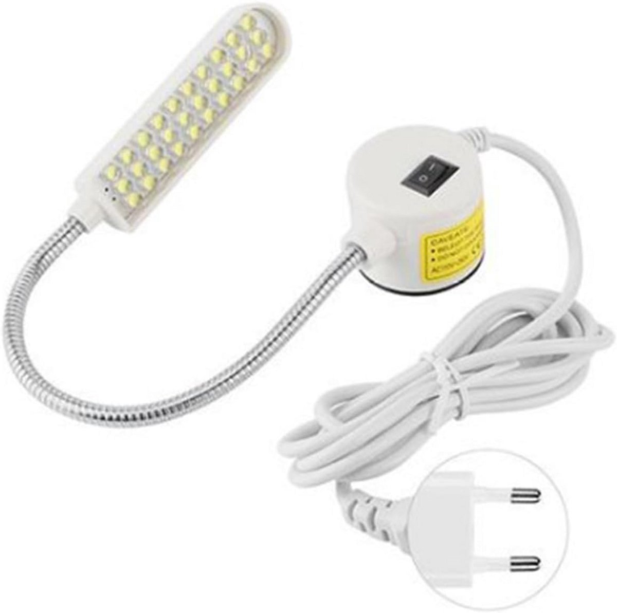 Naaimachine Lamp - Werklicht Flexibel - Precisie Werk - 30 LED's - 7.5cm Lamp - Wit