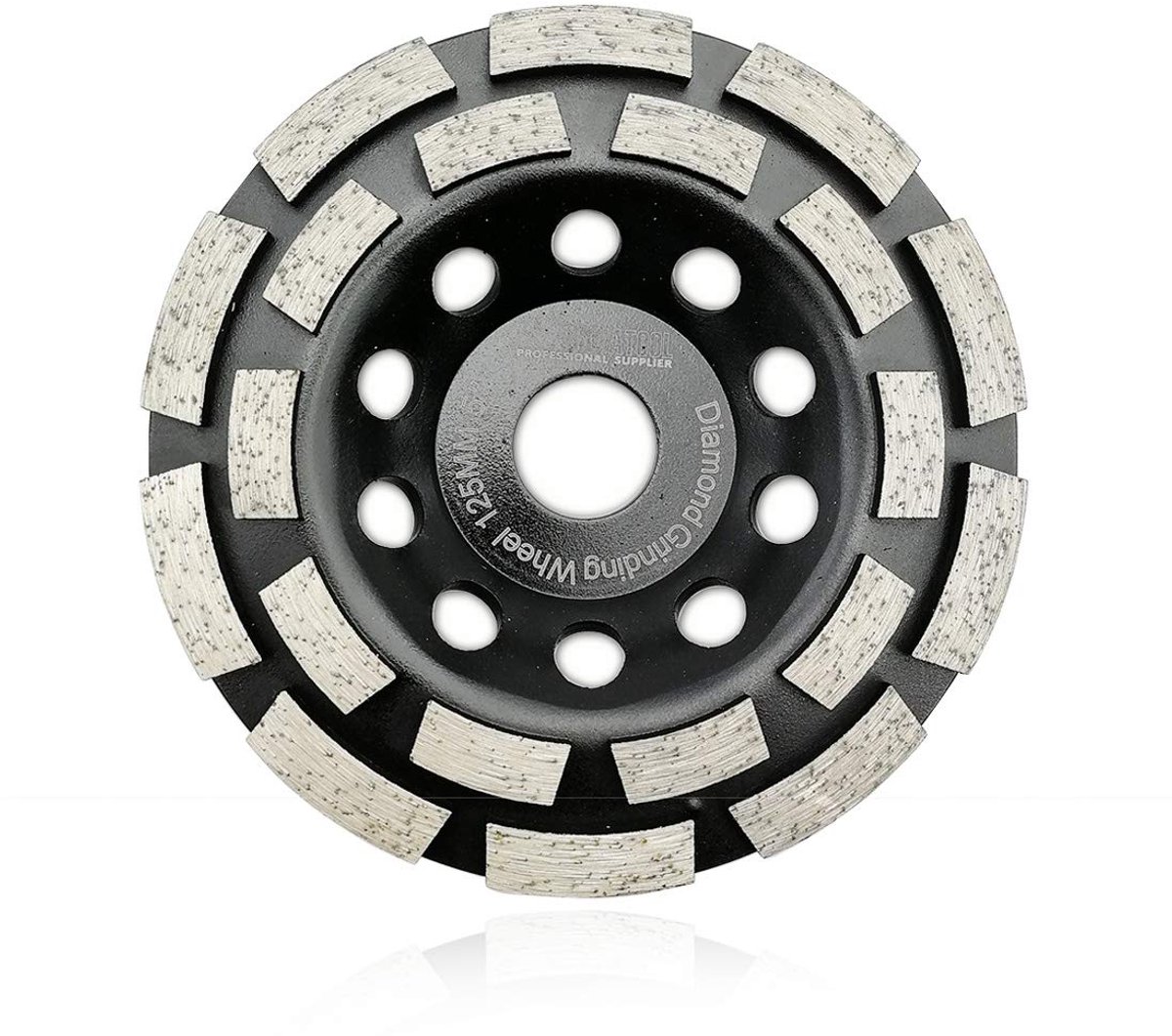 Diamant Slijpschijf 125mm Dubbele Rij voor Beton, Steen en Metselwerk