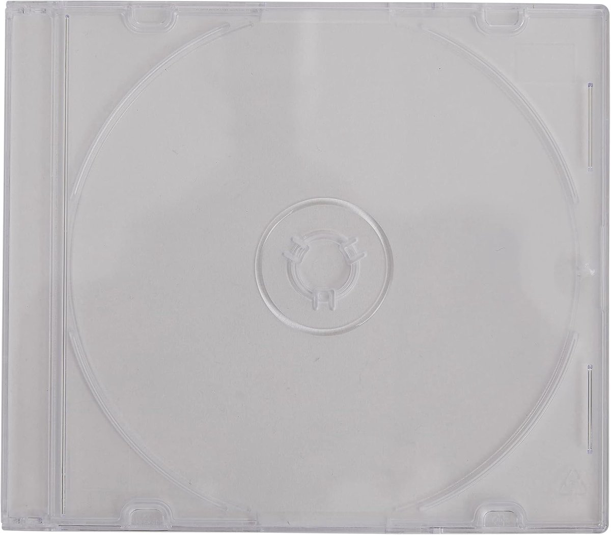 CD/DVD Slimline Hoesjes 5.2mm Dikte - Doorzichtige Achterkant - 100 Stuks