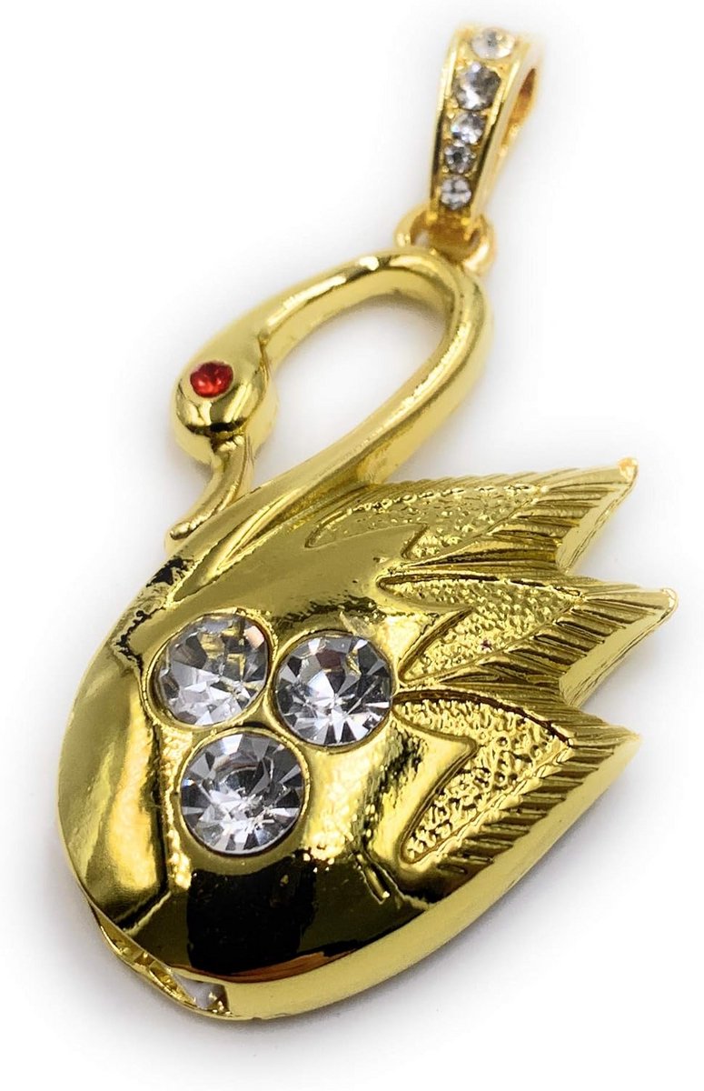 Metalen USB-stick - Opslagmedium Geheugen - Bestanden Overzetten - Uniek Vogel Design - Goud
