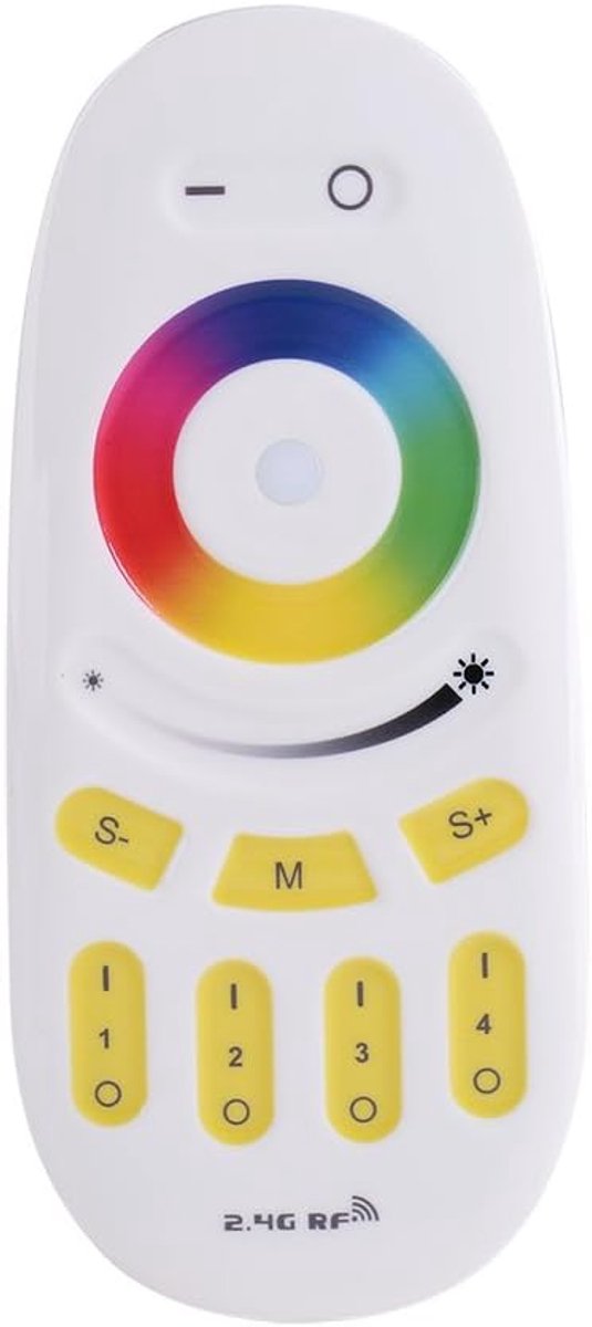 Draadloze RGBW LED Afstandsbediening 4-Zone Touch Controller voor Dimmen en Kleurwisseling