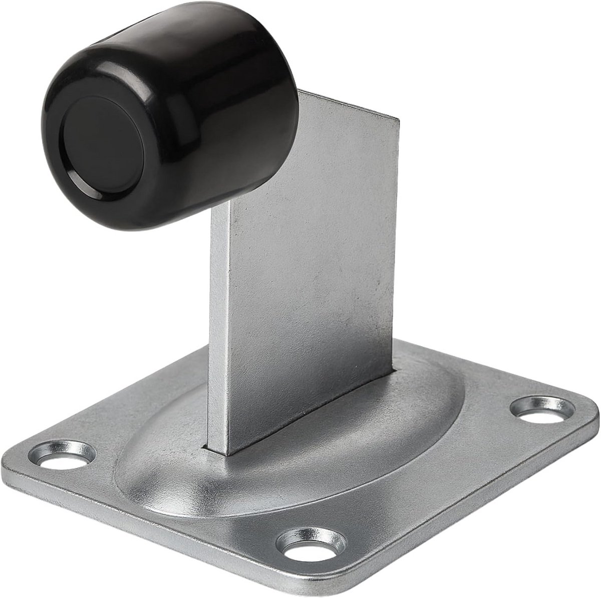 Torstopper met rubberen buffer 100 x 80 mm voor zware deuren en roldeuren