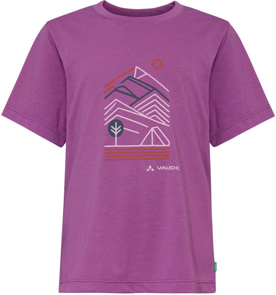VAUDE Rokua T-shirt functioneel shirt kinderen outdoor sport t-shirt Roze