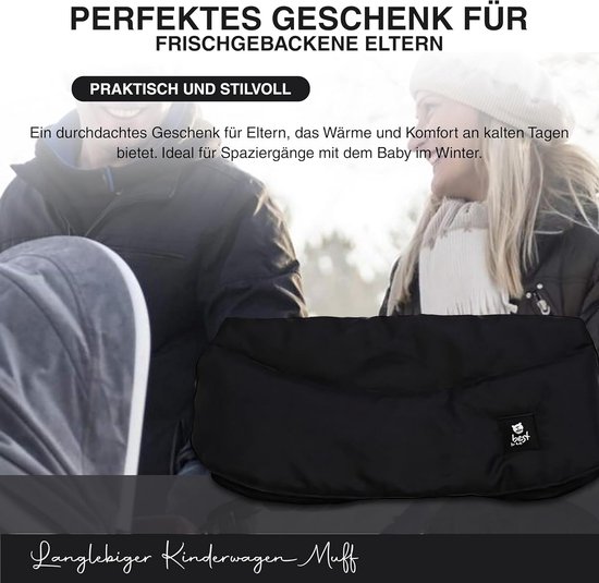 Handwarmer Muff voor Kinderwagens - Universele Maat in 13 Kleuren van Merkloos — afbeelding 4