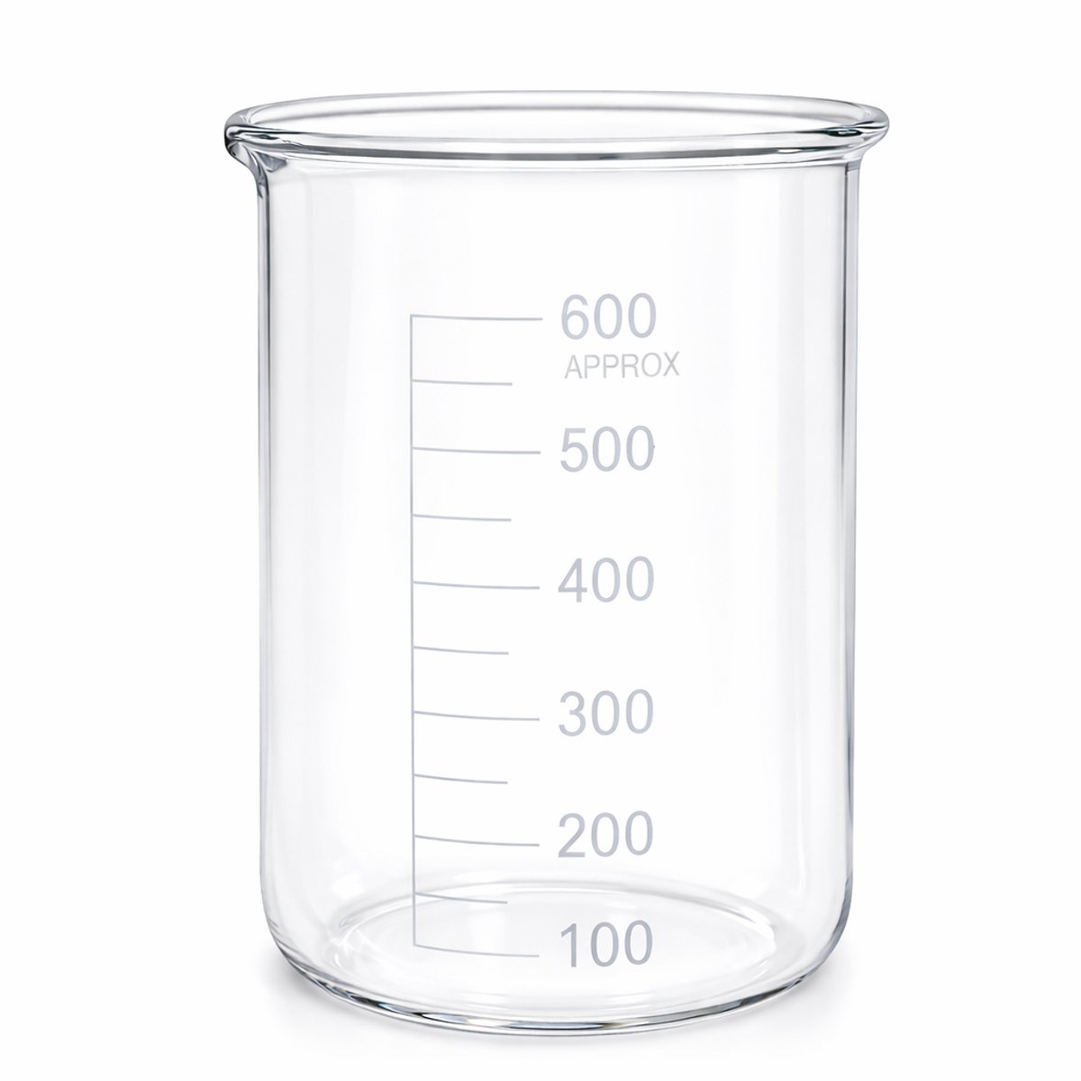 Bekerglas 600 ml Laag model hittebestendig borosilikaatglas