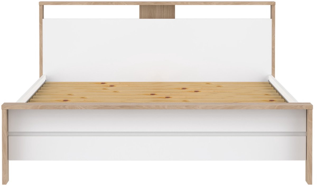 Giga Living Bed Jackson - Wit Hoogglans - 160x200cm