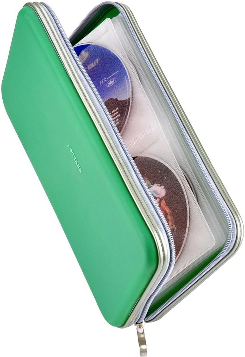 72 Capacity Heavy Duty CD DVD Blu-ray Media Case Organizer Groen
