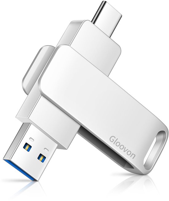 Gloovon® - USB Stick - 256 GB - USB C & USB A - 500Mbps - USB 3.2 ...