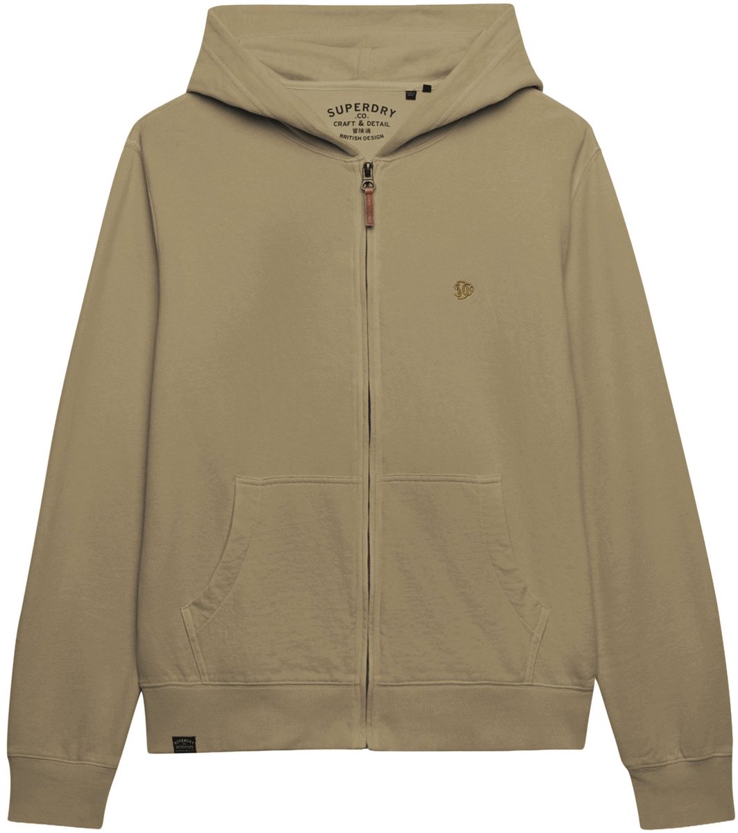 Superdry Vest Classic Essential Ziphood M2014170a J1e Sage Mannen Zilver