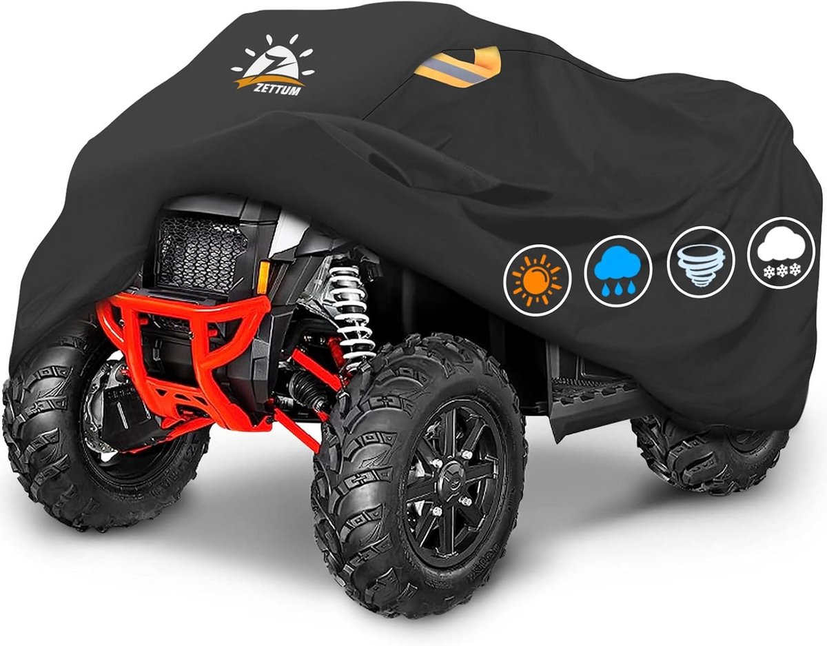 Heavy Duty ATV Afdekzeil 241 cm - Waterdicht en Flexibel Outdoor Voertuig Dekzeil voor Alle Weerselementen