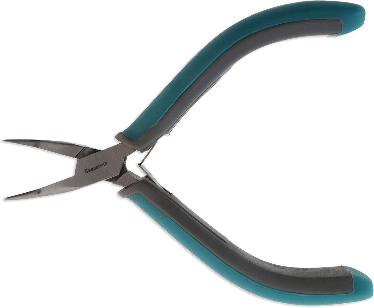 Curved Nose Pliers - 4.75 Inch Long for Precision Jewelry Making