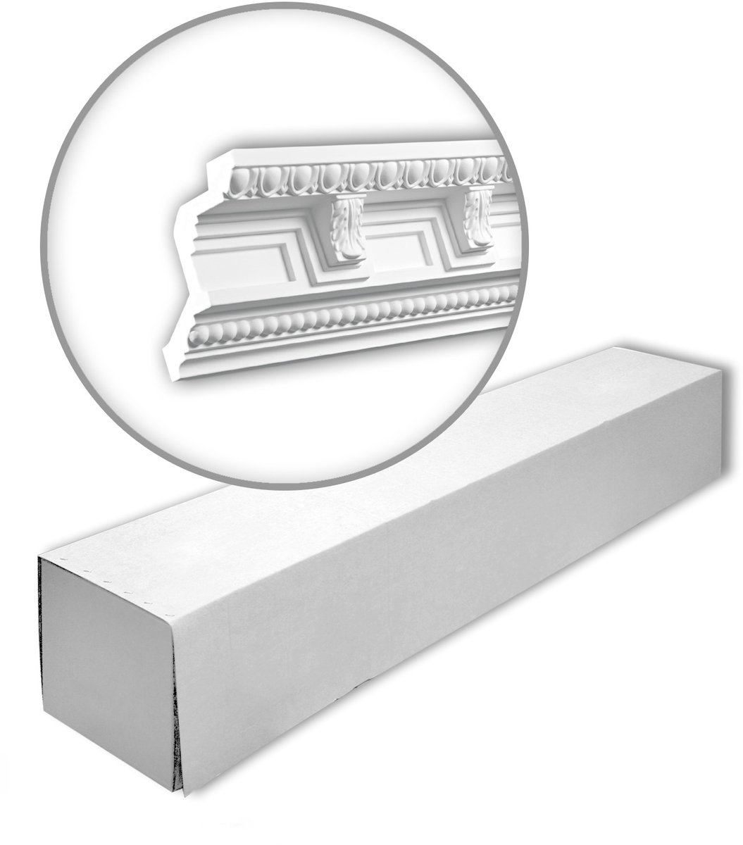 Profhome 150169 1 doos 4 stukken Kroonlijst 8 m