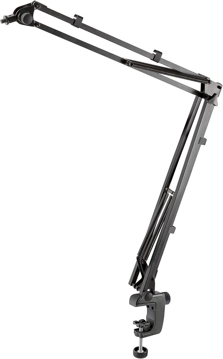 Microfoonarm met verstelbare arm - Zwart