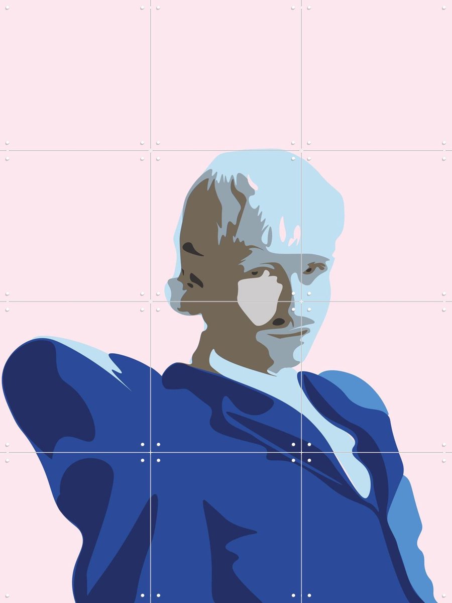 IXXI Joost Klein, IXXI - 60 x 80 cm - Gratis ophangtool - Grote wanddecoratie en posters - Kleurrijk, Grafisch Ontwerp, Muziek, Grappig, Portretten