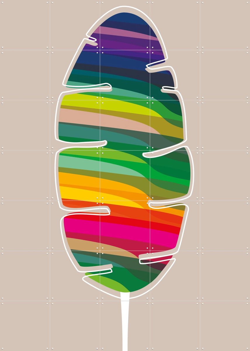 IXXI Rio, Markus Laible - 100 x 140 cm - Gratis ophangtool - Grote wanddecoratie en posters - Kleurrijk, Woonkamer, Studeerkamer, Strandhuis