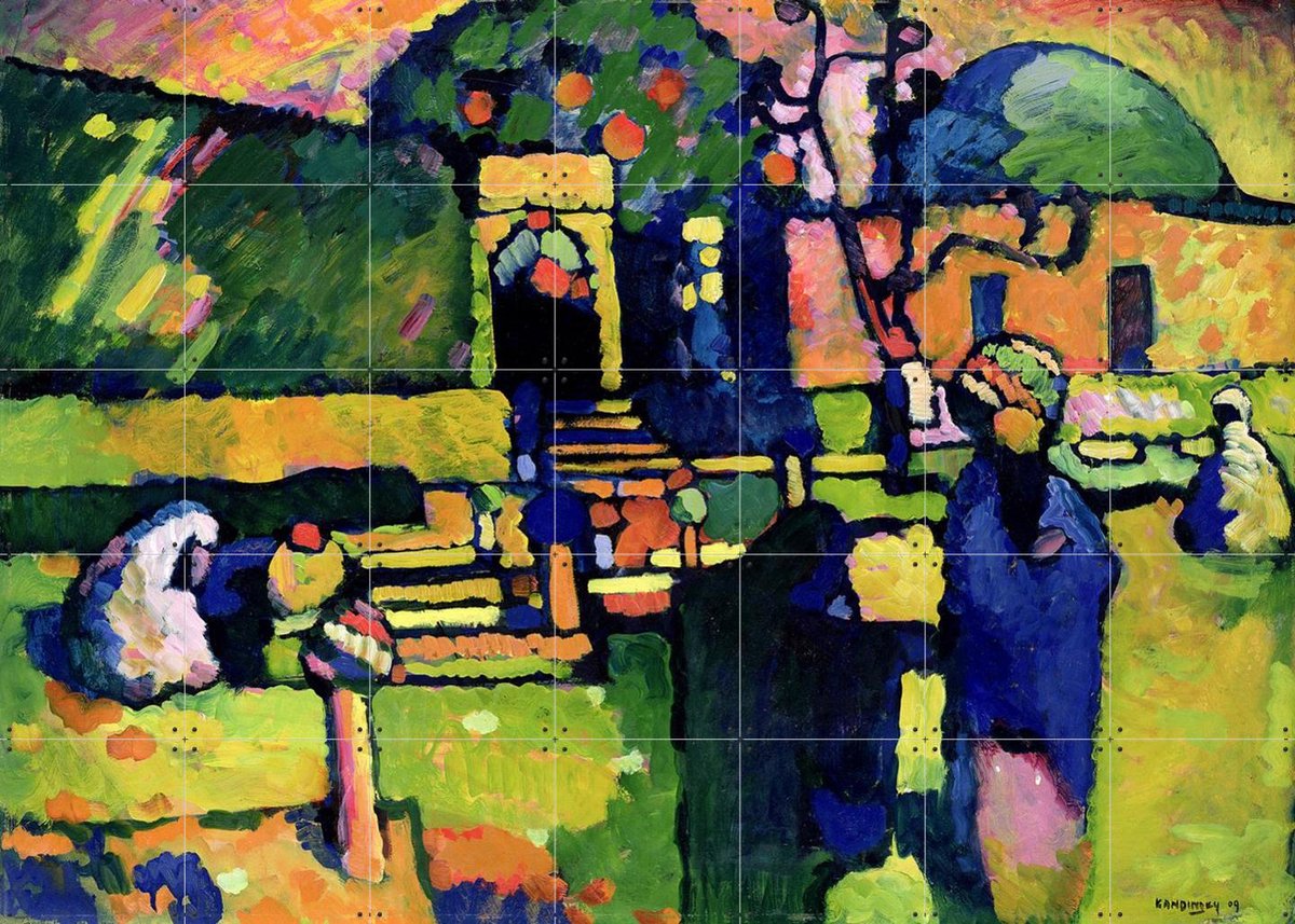 IXXI Arabian Graveyard, Kandinsky & Bridgeman Images - 140 x 100 cm - Gratis ophangtool - Grote wanddecoratie en posters - Olieverf, Kleurrijk