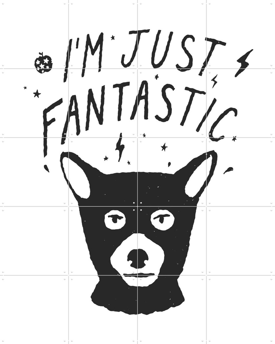 IXXI I'm just fantastic, Florent Bodart - 80 x 100 cm - Gratis ophangtool - Grote wanddecoratie en posters - Illustraties, Grafisch Ontwerp