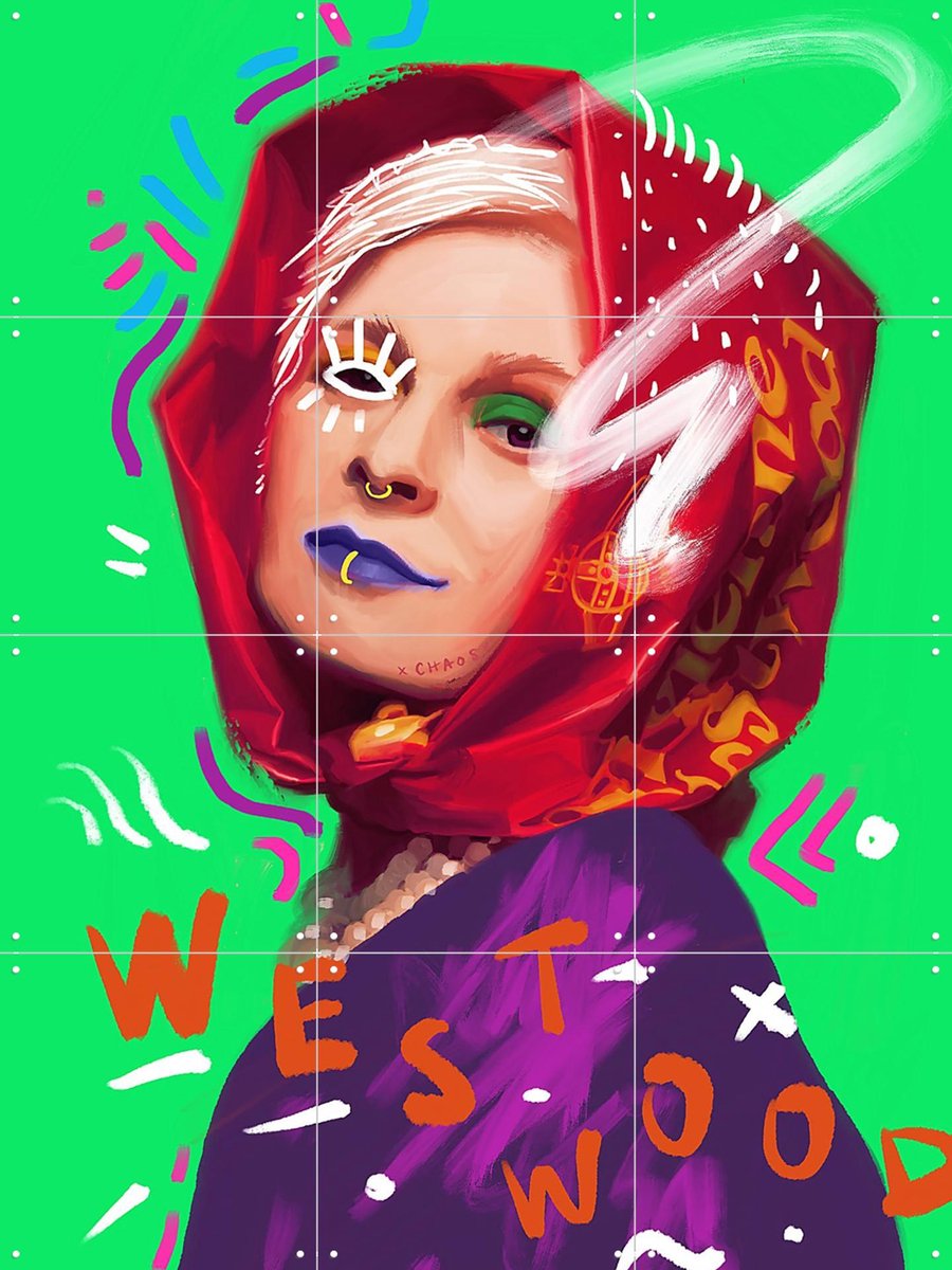 IXXI Westwood Legacy, Pop-art by Tadej - 60 x 80 cm - Gratis ophangtool - Grote wanddecoratie en posters - Illustraties, Pop art, Kleurrijk,