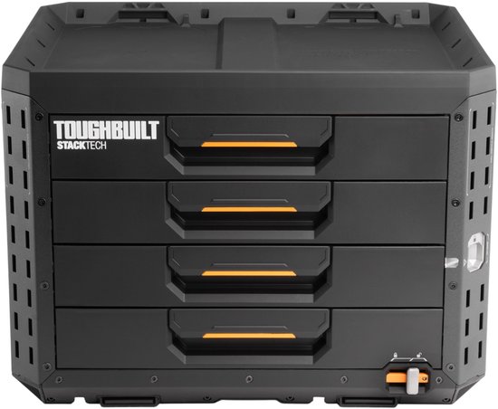 Stackteck Modular Storage Toughbuilt STACKTECK gereedschapskist afsluitbaar met 4 laden 533 x 406 ...