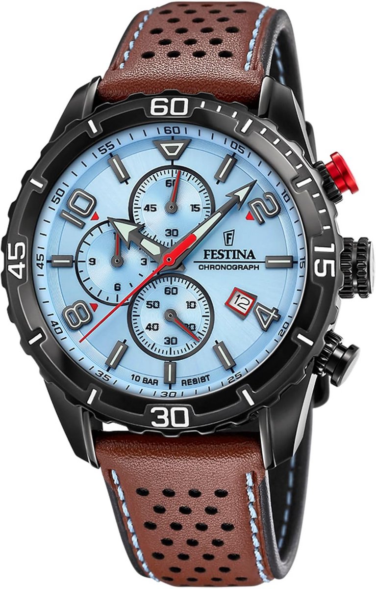 Analoge Herenhorloge met Leren Band en Kwartsuurwerk