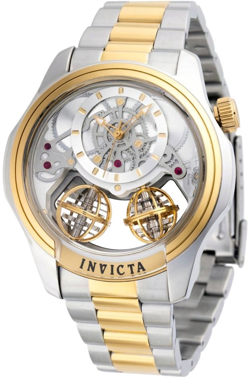 Invicta Specialty 50124 Heren Horloge - Waterdicht - Analoog - Quartz Uurwerk - Roestvrij Staal met zilveren Wijzerplaat - 46mm