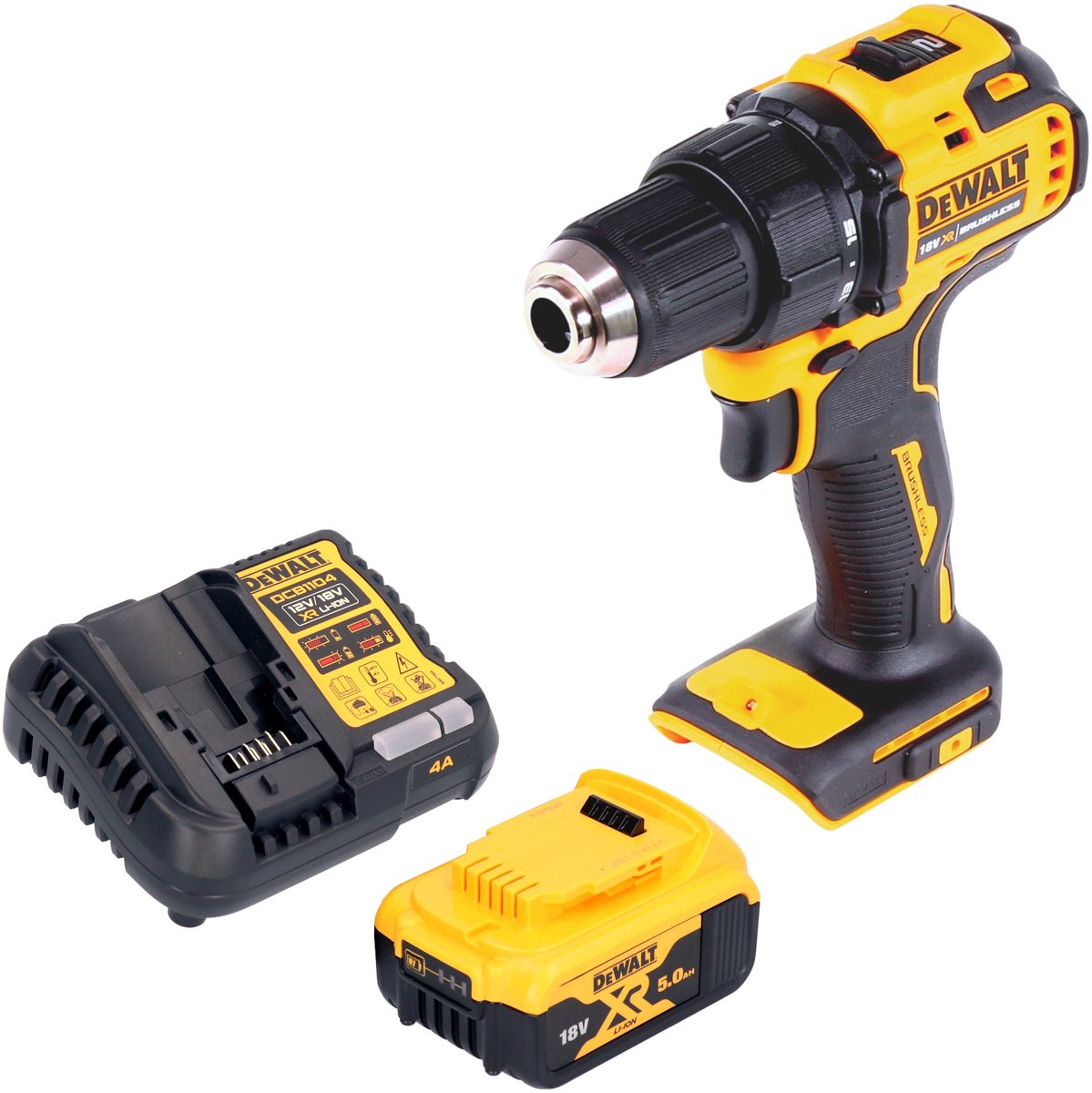 DeWalt DCD 708 P1 accuboormachine 18 V 65 Nm borstelloos + 1x accu 5,0 Ah + oplader