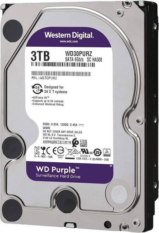 3TB Surveillance Harde Schijf 3,5 inch SATA 6 Gb/s voor Beveiligingssystemen van Merkloos — afbeelding 3