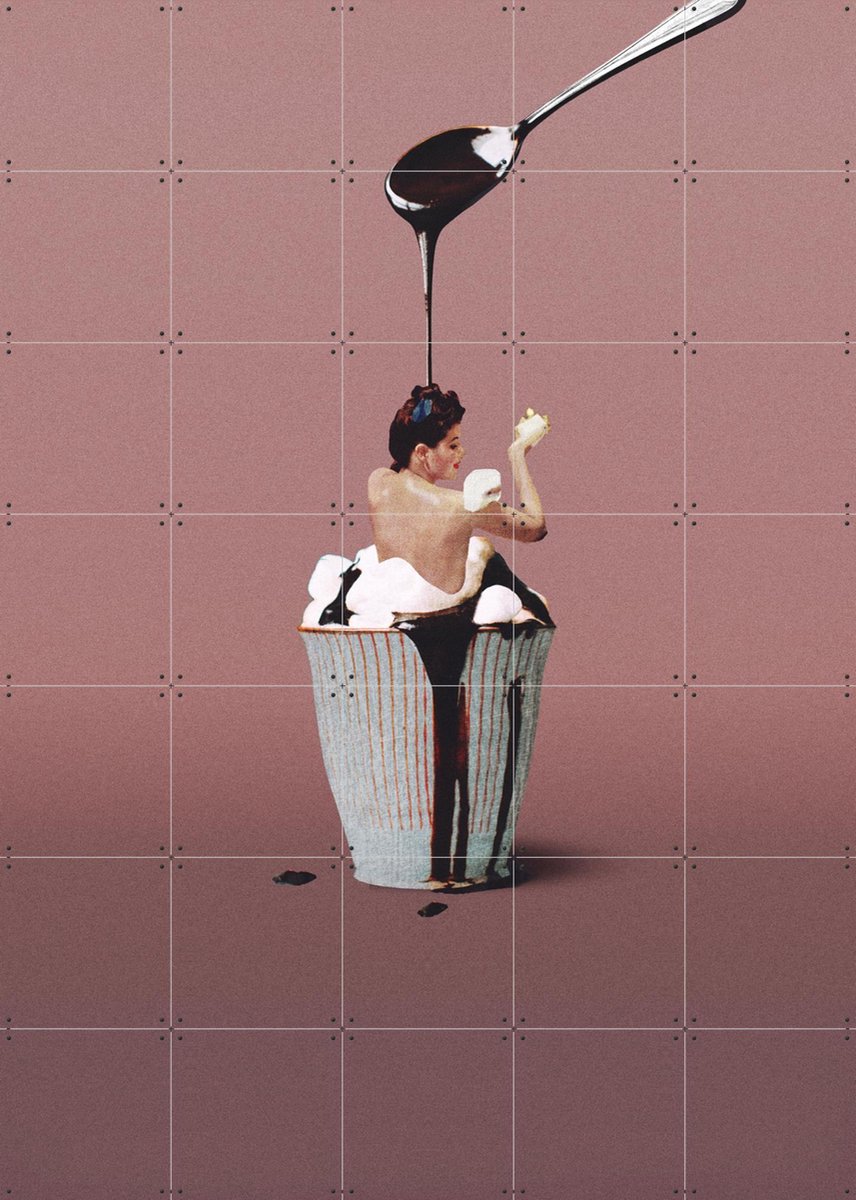 IXXI Made for each other, Maarten Léon - 100 x 140 cm - Gratis ophangtool - Grote wanddecoratie en posters - Pop art, Illustraties, Klassiek, Speels