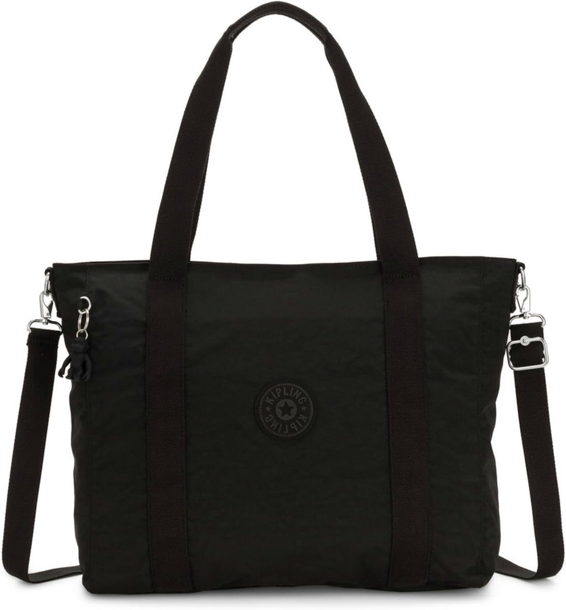Grote shopper tas voor dames en heren - Ruim schoudertas met ritssluiting