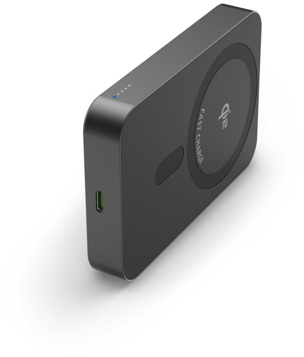 Hama Powerbank - Wireless - 10000mAh - - - Qi2 draadloos opladen - Antraciet