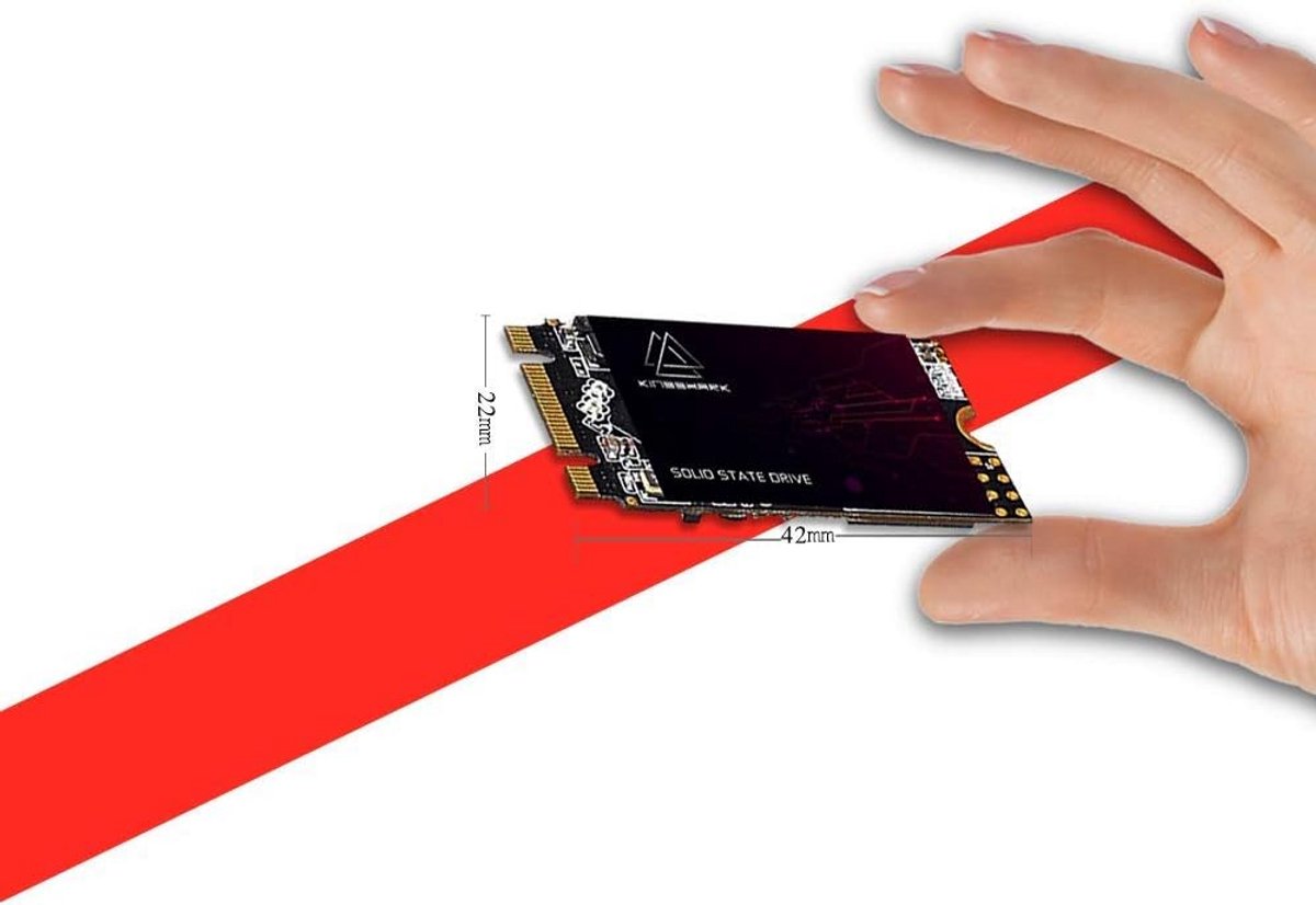 Interne SSD M.2 2242 250 GB SATA III voor Laptop en Desktop
