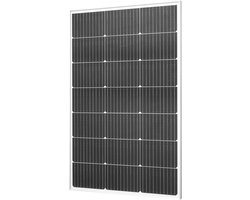 Monokristallijn zonnepaneel - PV-module 100 W - MC4-aansluiting - IP65 waterdicht - Aluminium frame - Off-grid gebruik - Voor balkon, camper en boot