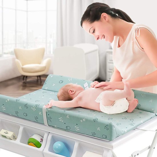 Baby Verschoontafel - Baby Verzorgingstafel - Baby Baden En Verschoonen - Opvouwbaar En Draagbaar — afbeelding 3